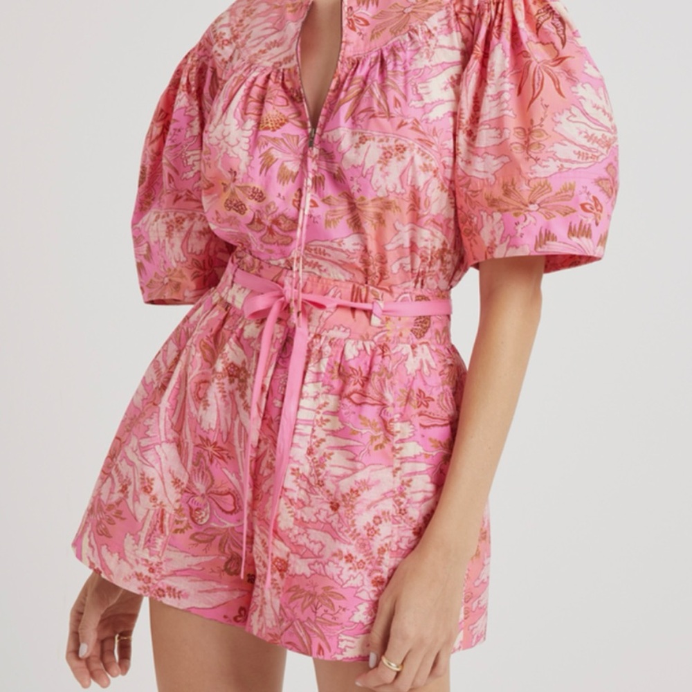 Ulla Johnson Floral Pink Alena Shorts